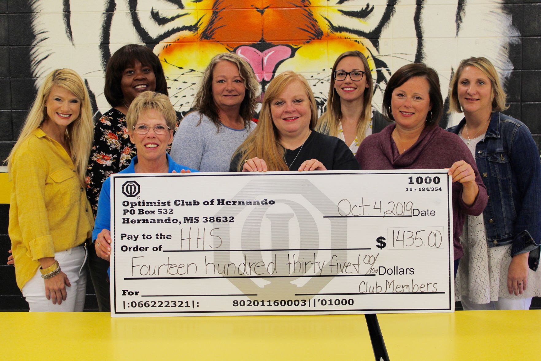 Hernando Optimists donation